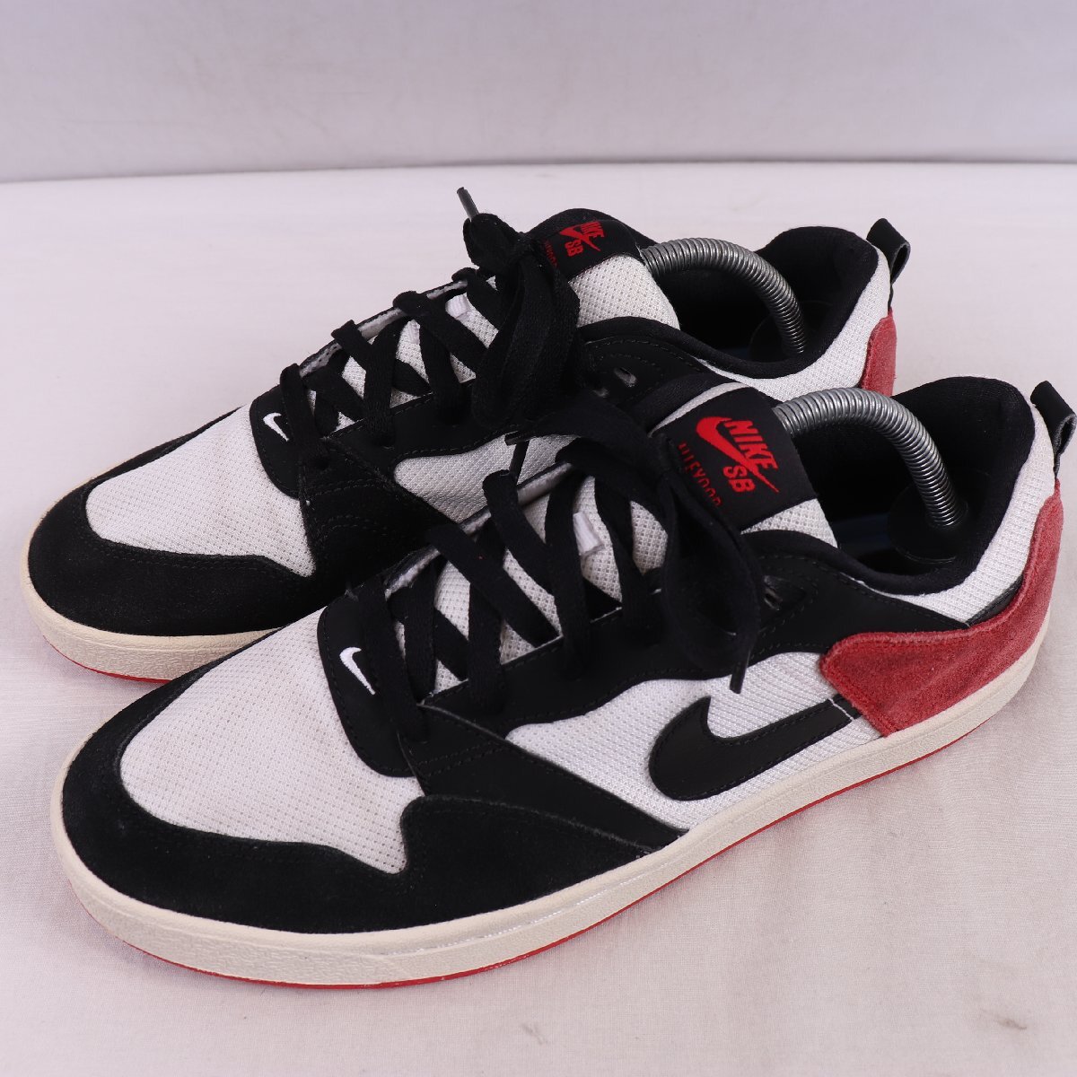 SB ALLEYOOP 27.5cm/NIKE SBアリウープ ナイキ 古着 中古 黒 ブラック 白 赤 メンズ スニーカー xx9287拍卖