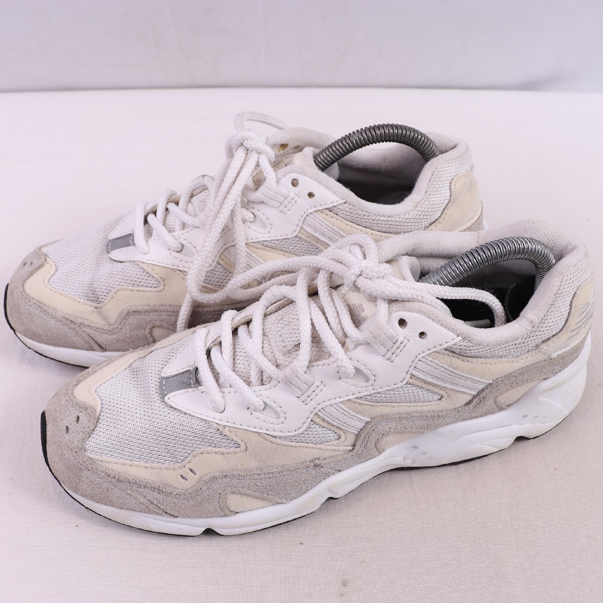 850 ニューバランス 25.0cm/new balance 灰 グレー クリーム 白 ホワイト 中古 古着 メンズ スニーカー yy6834拍卖