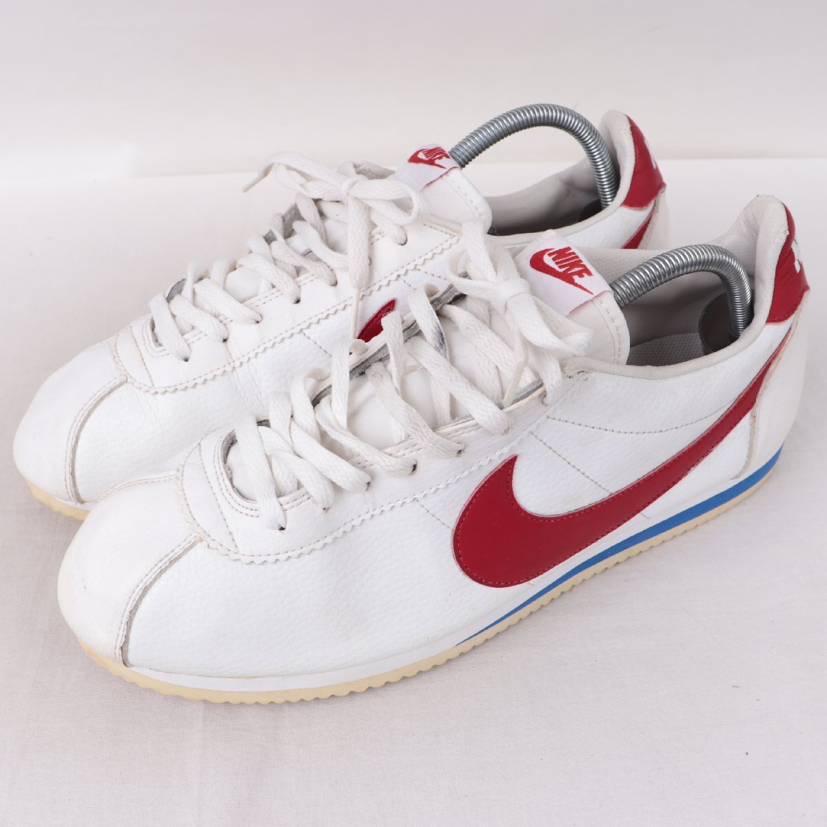 CLASSIC CORTEZ LEATHER 31.0cm/NIKE クラシック コルテッツ レザー ナイキ 白 ホワイト 赤 青 古着 中古 メンズ スニーカー xx9316拍卖