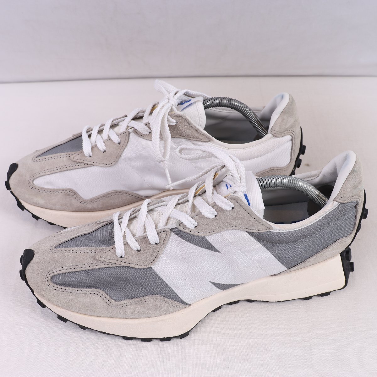 327 ニューバランス 28.0cm/new balance 灰 グレー 白 ホワイト 中古 古着 スニーカー メンズ yy6896拍卖