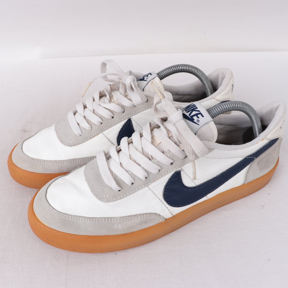 KILLSHOT 2 LEATHER 26.0cm/NIKE キルショット2 ナイキ 古着 中古 ライトグレー 白 紺 ラバー メンズ xx9321拍卖