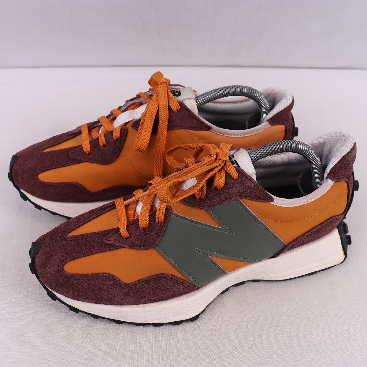 327 ニューバランス 26.5cm/new balance オレンジ バーガンディ カーキ 中古 古着 メンズ スニーカー yy6918拍卖