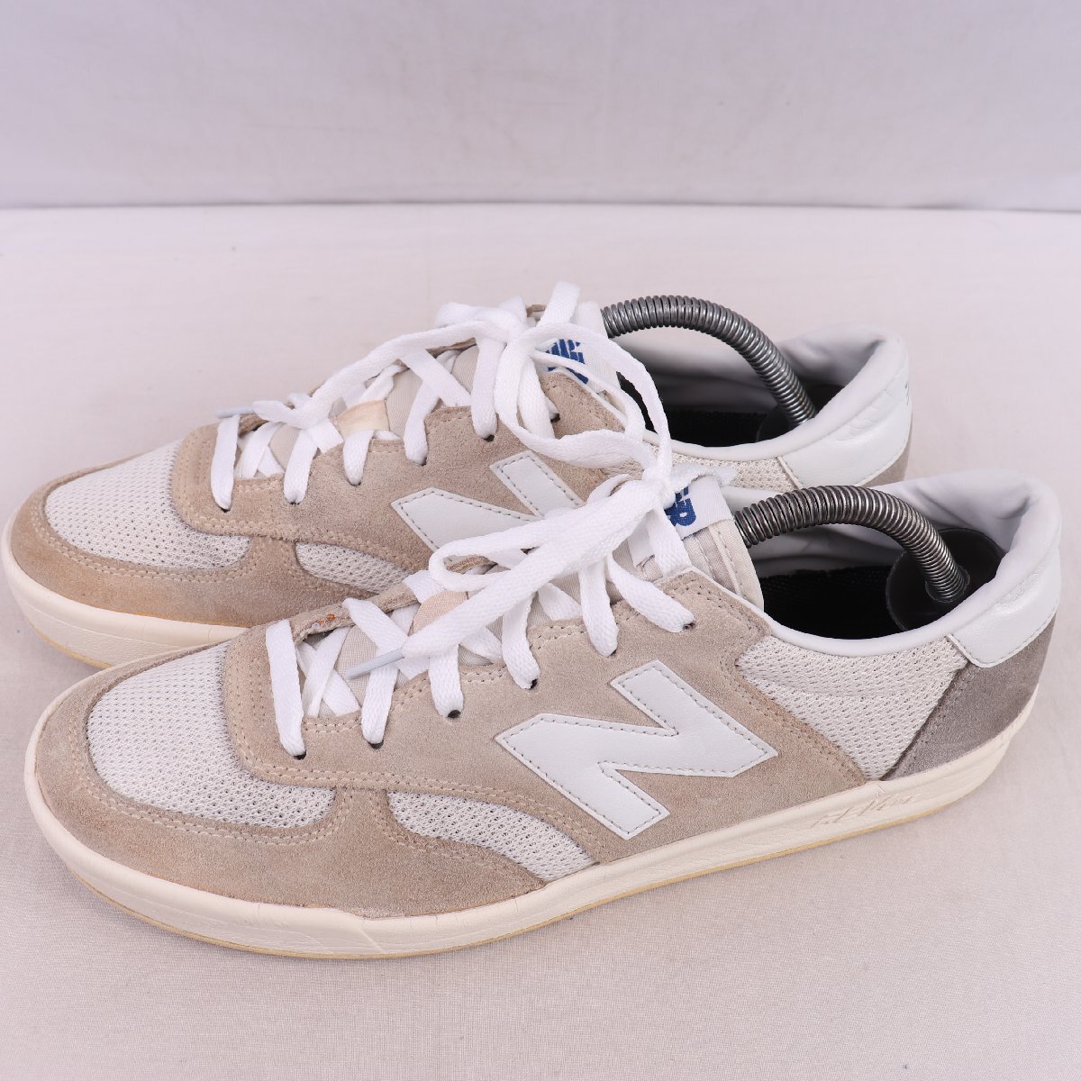 300 ニューバランス 27.0cm/new balance 灰 グレー 白 ホワイト 中古 古着 メンズ スニーカー yy6900拍卖