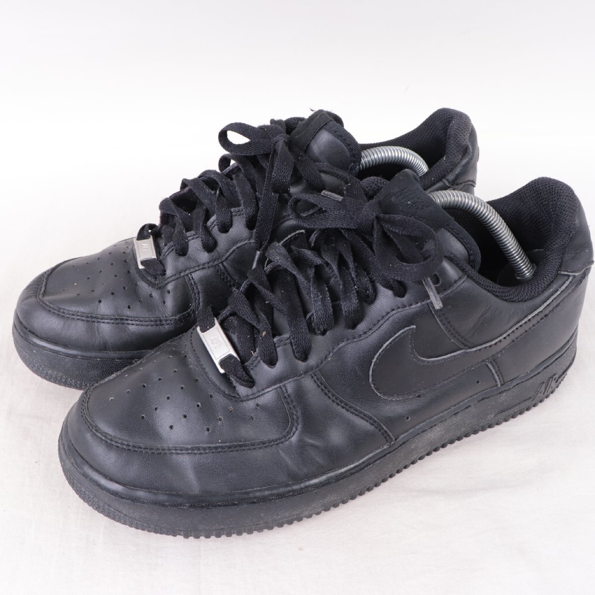 AIR FORCE 1 07 27.0cm /NIKE エアフォース1 07 ナイキ 古着 中古 黒 オールブラック メンズ スニーカー xx9328拍卖