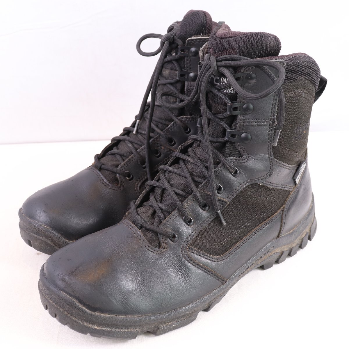 ダナー US 9 D DANNER 23824 Lookout sidezip サイドジップ 黒 ブラック ブーツ フルグレインレザー 耐久 防水 ブーツ 中古 古着 eb1939拍卖