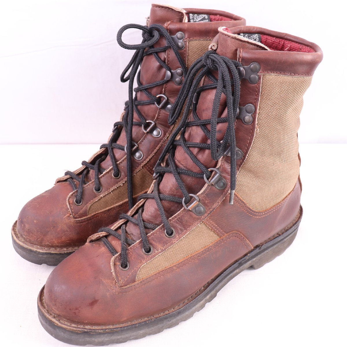 ダナー US 10 1/2 D ゴアテックス 黒タグ DANNER LLBEAN 68900X ブラウン 茶 ブラウン トレッキング ブーツ メンズ 古着 中古 eb1943拍卖