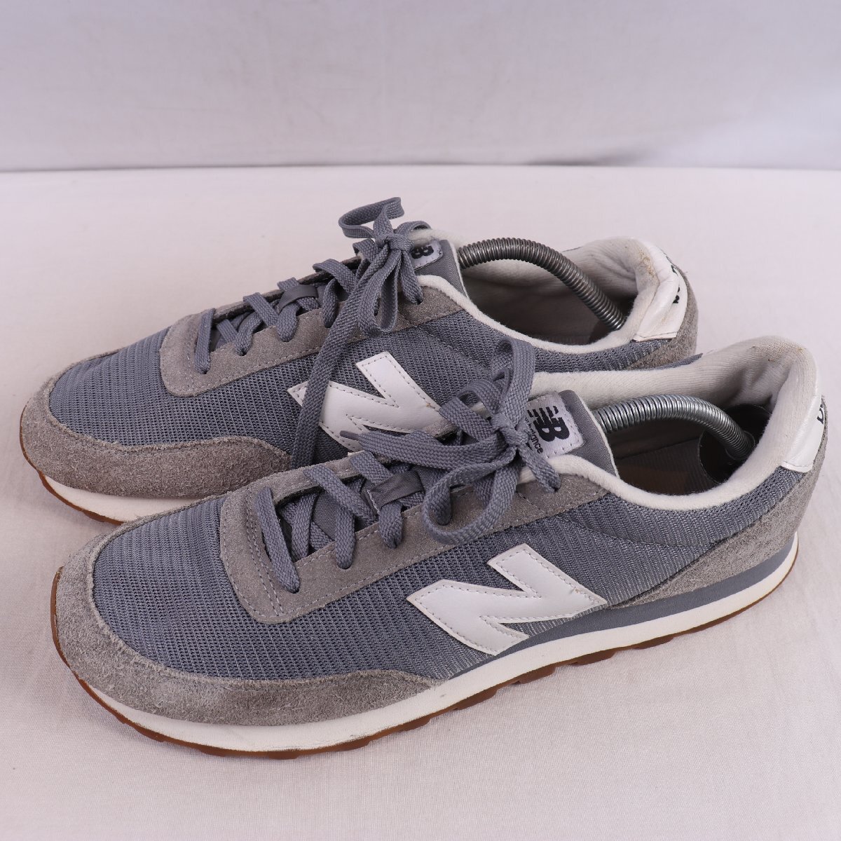 501 ニューバランス 29.0cm/new balance 灰 グレー 白 ホワイト 中古 古着 スニーカー メンズ yy6926拍卖