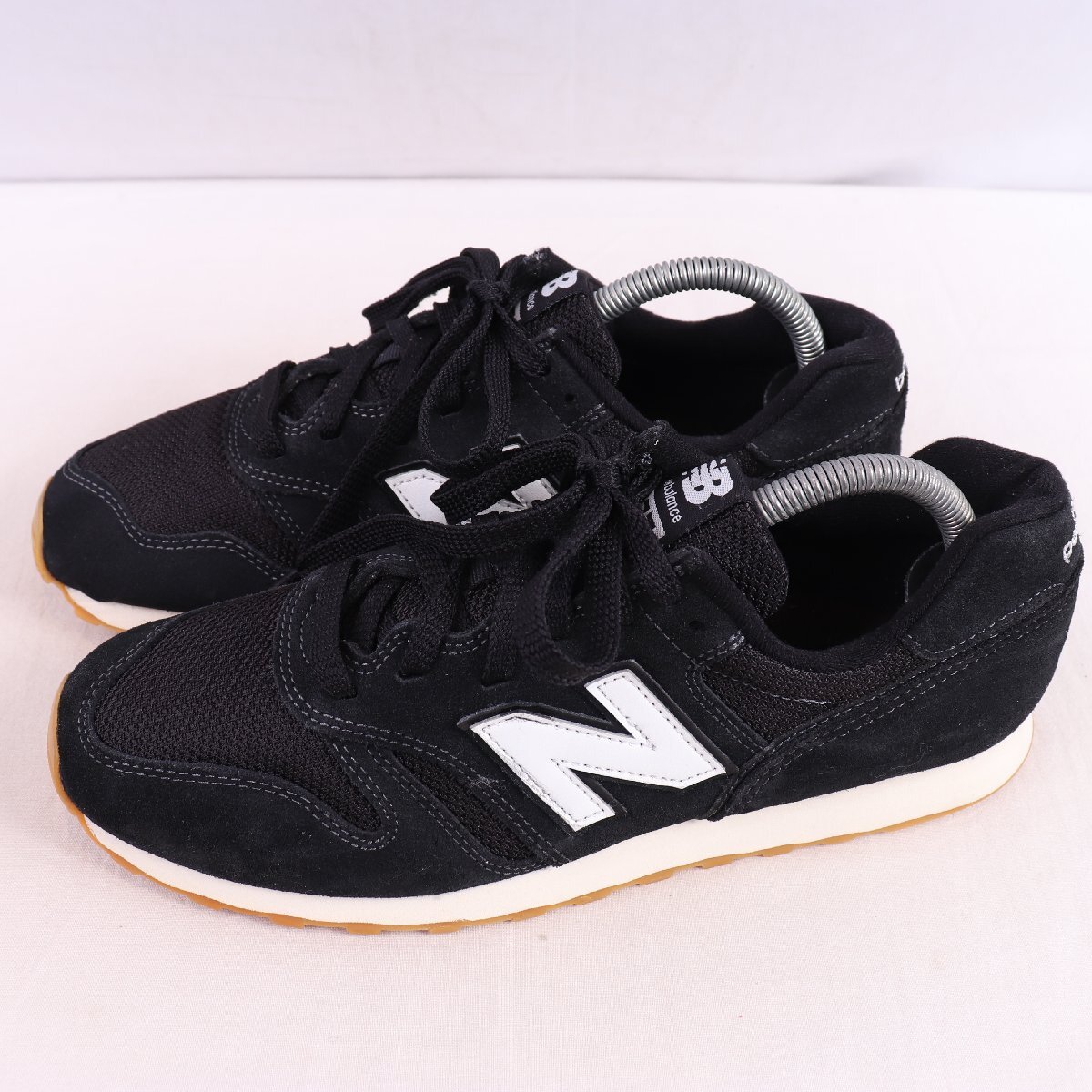373 ニューバランス 26.0cm/new balance 黒 ブラック 白 ホワイト 中古 古着 メンズ スニーカー yy6931拍卖