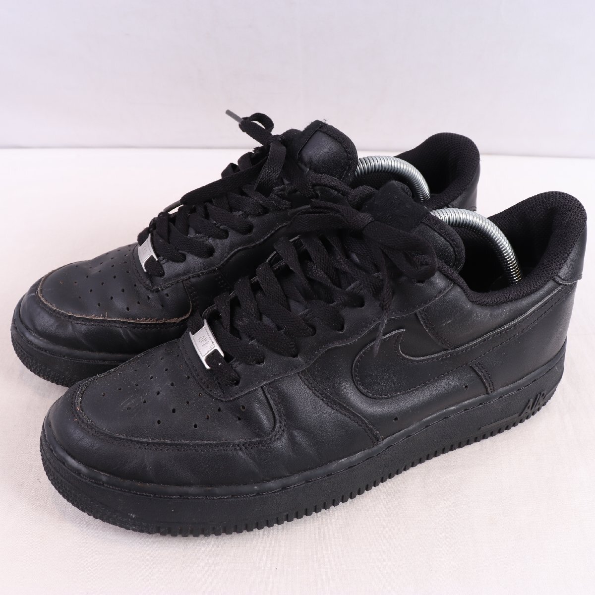 AIR FORCE 1 07 27.0cm /NIKE エアフォース1 07 ナイキ 古着 中古 黒 オールブラック メンズ スニーカー xx9340拍卖