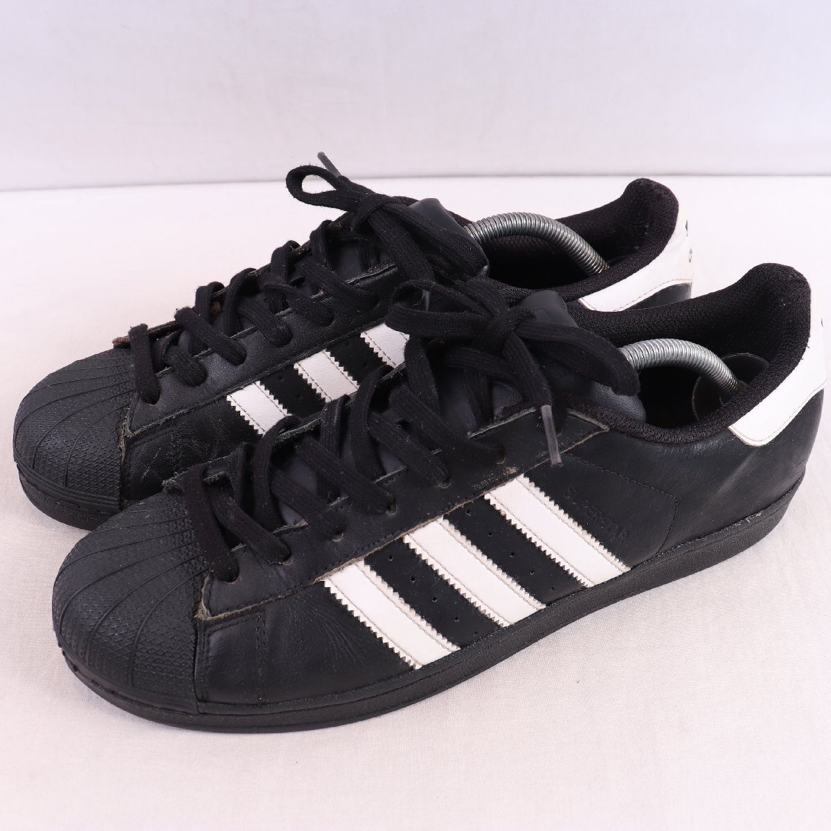 SUPERSTAR FOUNDATION 28.0cm/adidas スーパースター ファウンデーション アディダス スニーカー コアブラック 中古 古着 メンズ ad6732拍卖