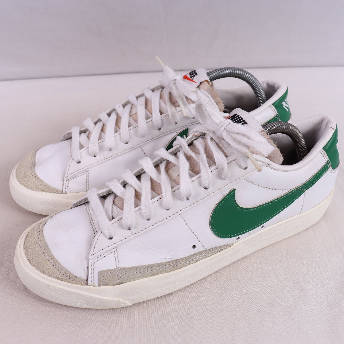 BLAZER LOW 77 VNTG 27.0cm/NIKE ブレーザー LOW '77 ヴィンテージ ナイキ 古着 中古 白 ホワイト グレー 緑 メンズ スニーカー xx9353拍卖