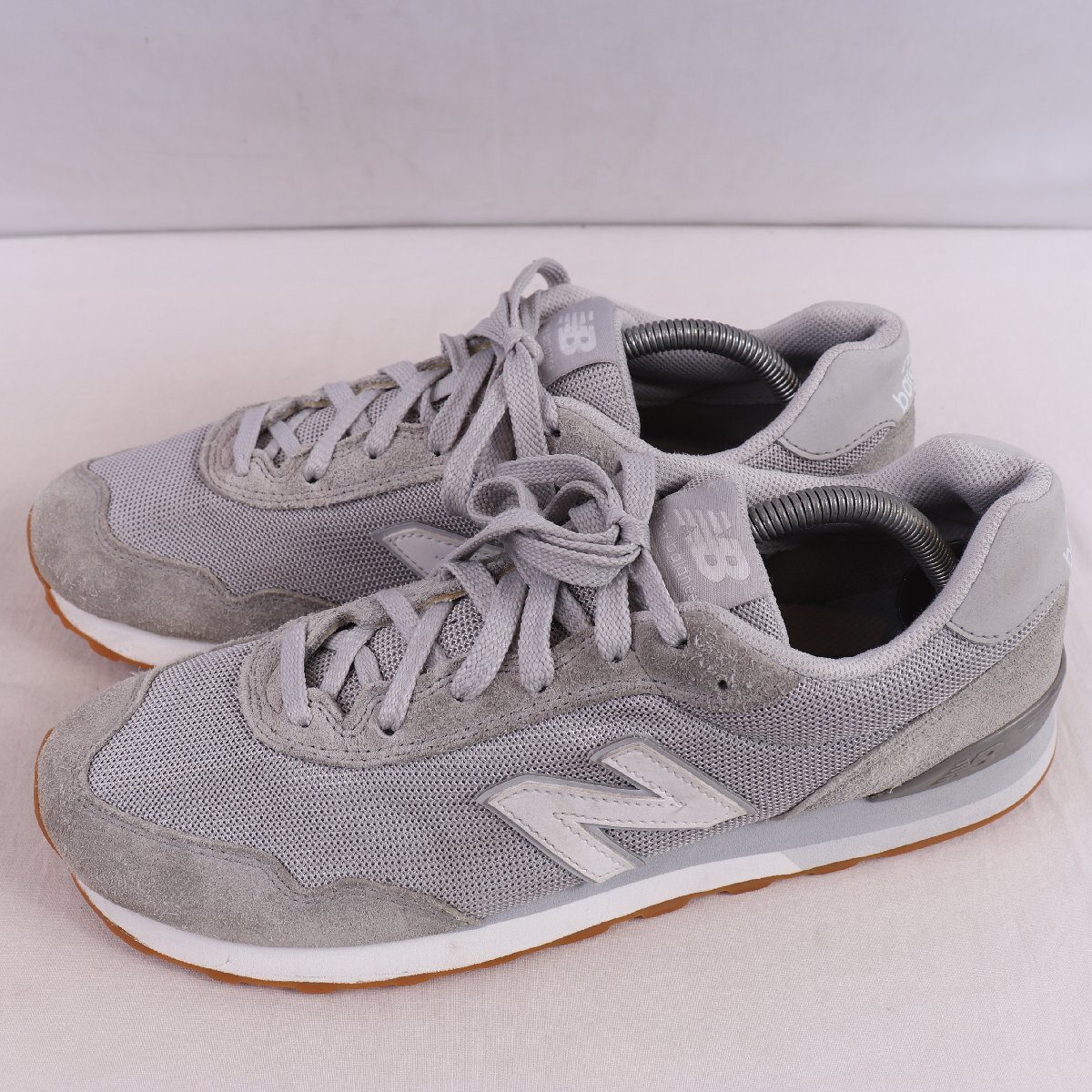 515 ニューバランス 28.0cm/new balance 灰 グレー 白 ホワイト 中古 古着 メンズ スニーカー yy6950拍卖