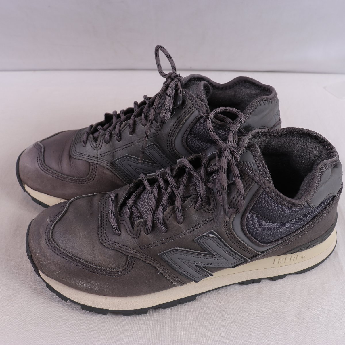 574 ニューバランス 26.0cm/new balance ミッドカット 灰 グレー 中古 古着 メンズ スニーカー yy6958拍卖