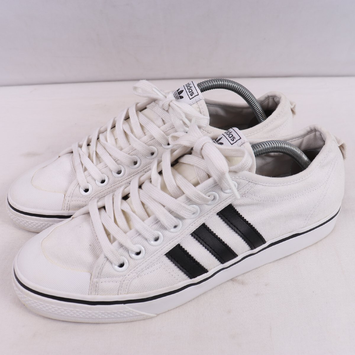 NIZZA OG 28.0cm/adidas ニッツァ OG アディダス スニーカー 白 ホワイト 黒 中古 古着 メンズ ad6749拍卖