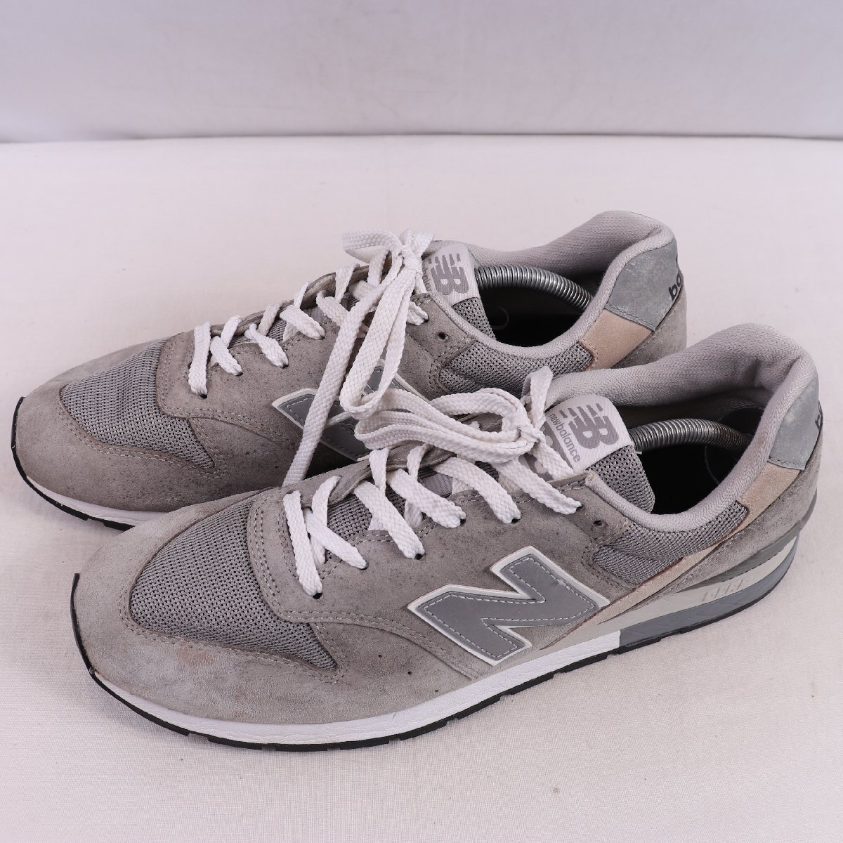 996 ニューバランス 29.0cm/new balance 灰 グレー 銀 シルバー 中古 古着 メンズ スニーカー yy6982拍卖