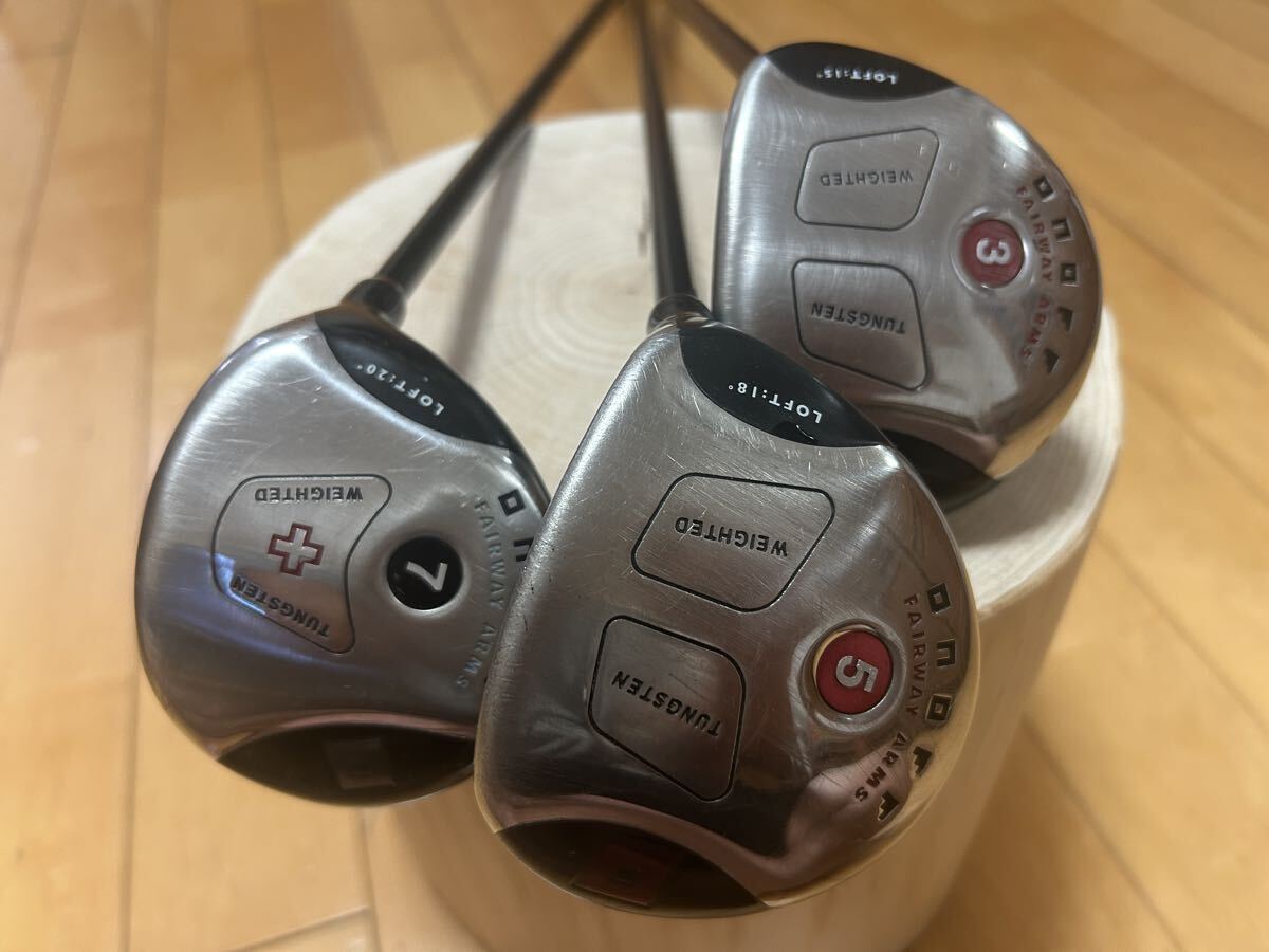 ダイワグローブライド オノフ フェアウェイウッド 3本セット 3w5w7w拍卖