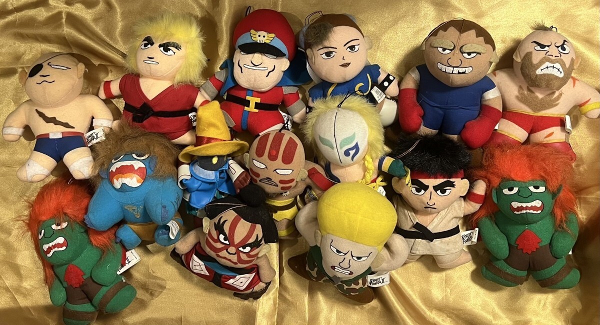 ストリートファイター2 ぬいぐるみ 14体 コンプリート クレーンゲーム景品 1992年 当時物 希少品 レトロ拍卖