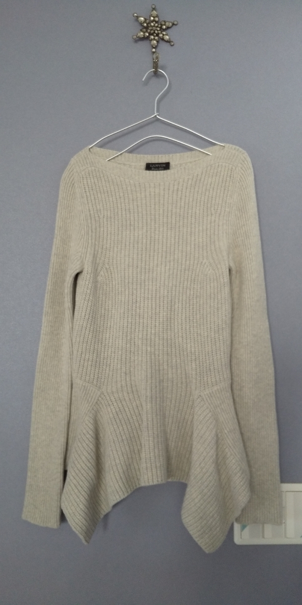 Lanvin ランバン ペプラムフリルフレアー woolトップス Italy ファーストライン 拍卖