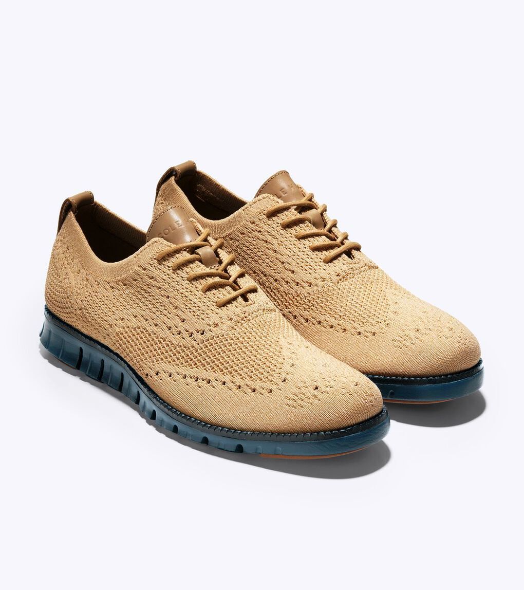 3.9万★超美品 コール ハーン COLE HAAN ゼログランド スティッチライト オックスフォード mens. 10.5M CH C34636 好配色拍卖