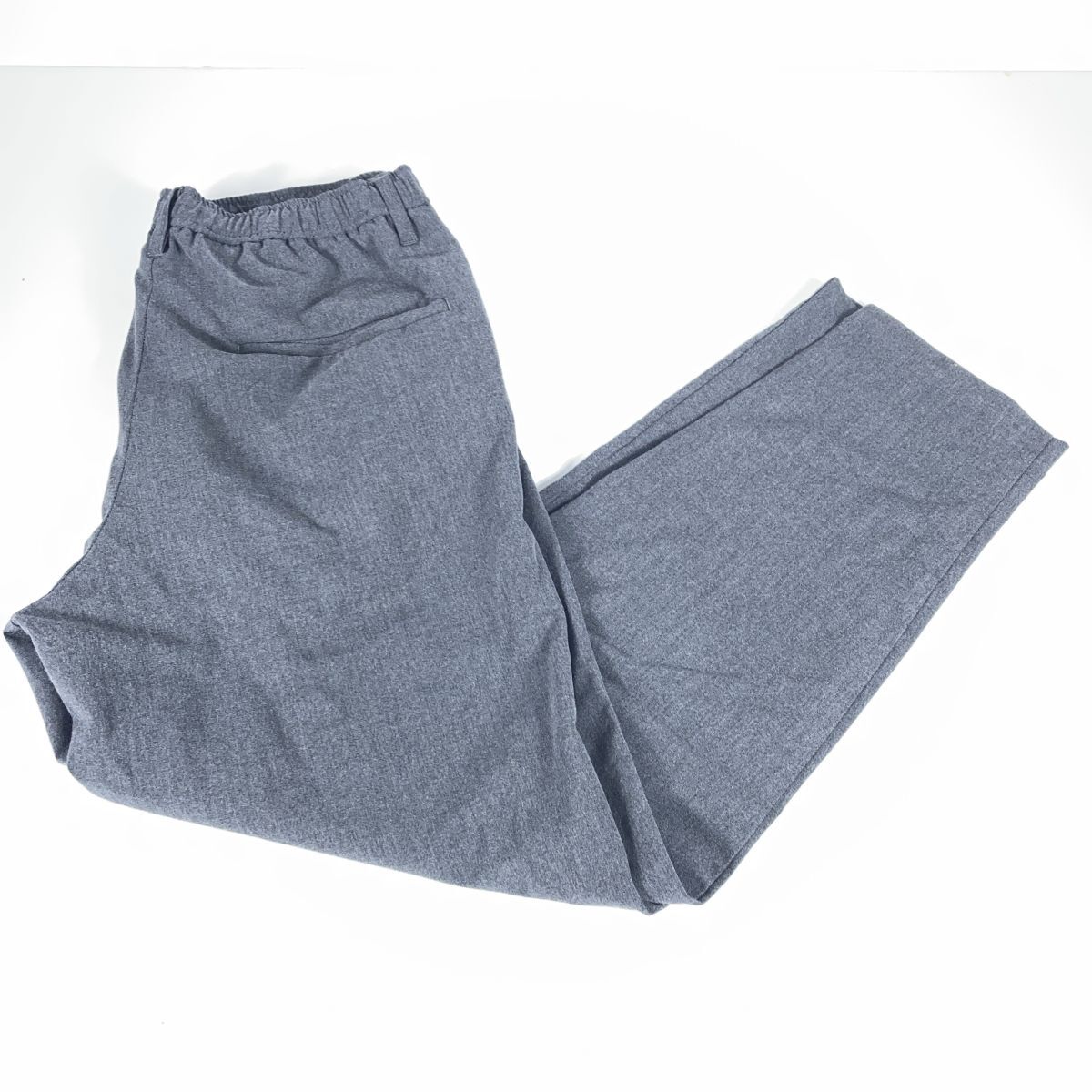 アーバンリサーチ L URBAN RESEARCH ツータック スラックス ゴム ボトムス パンツ メンズ グレー拍卖