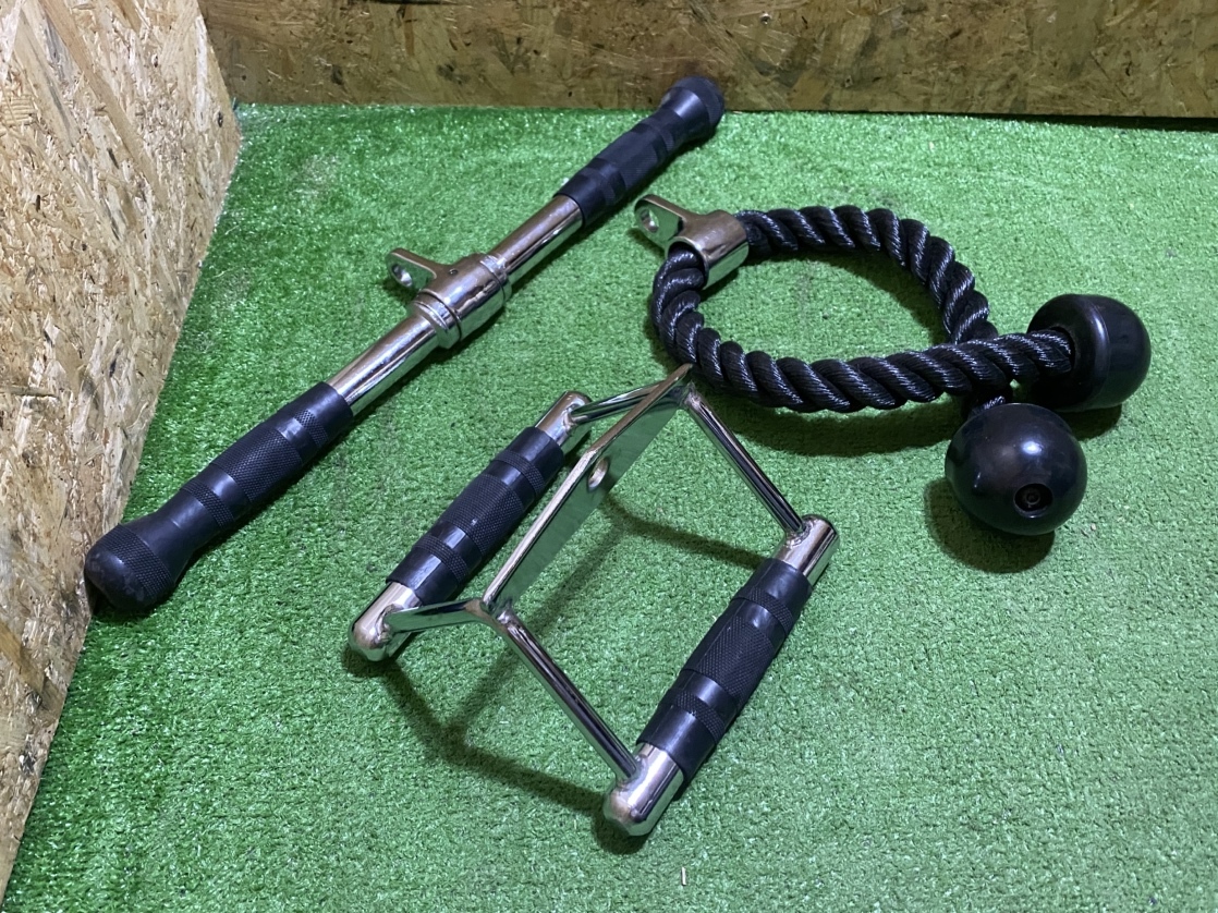 無メーカー ケーブルアタッチメント3点セット 筋トレ/トレーニング 「21382」拍卖