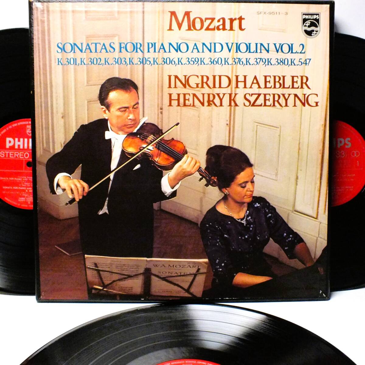 SFX 9511-3 BOX 【ヴァイオリン】ヘンリック・シェリング ヘブラー モーツァルト ヴァイオリン・ソナタ LP【8商品以上同梱で送料無料】2509拍卖