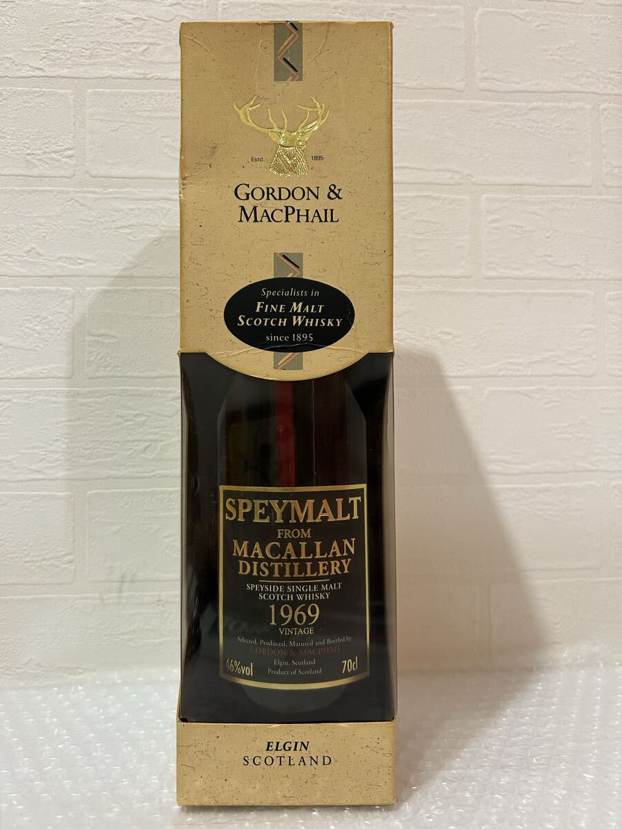 ☆G & M スペイモルト フロム マッカラン 1969 ☆700ml ☆ウイスキー ☆古酒 ☆希少拍卖