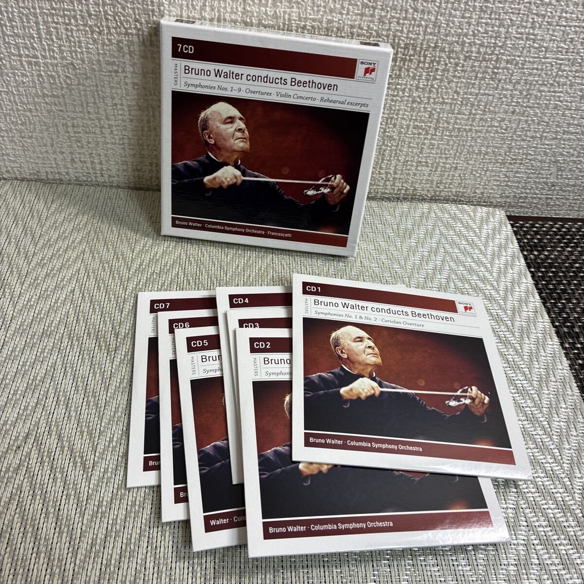 輸入版/7枚組/CD/ブルーノ・ワルター/Bruno Walter conducts Beethoven/24bit拍卖