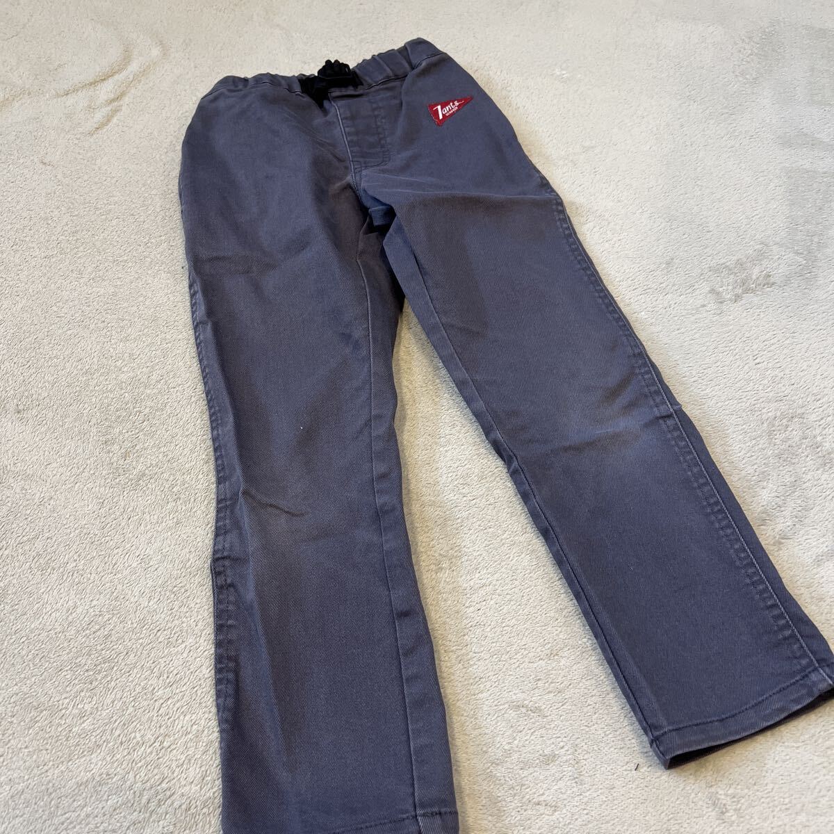 【3can4onサンカンシオン】グレー デニムパンツ 長ズボン 120拍卖