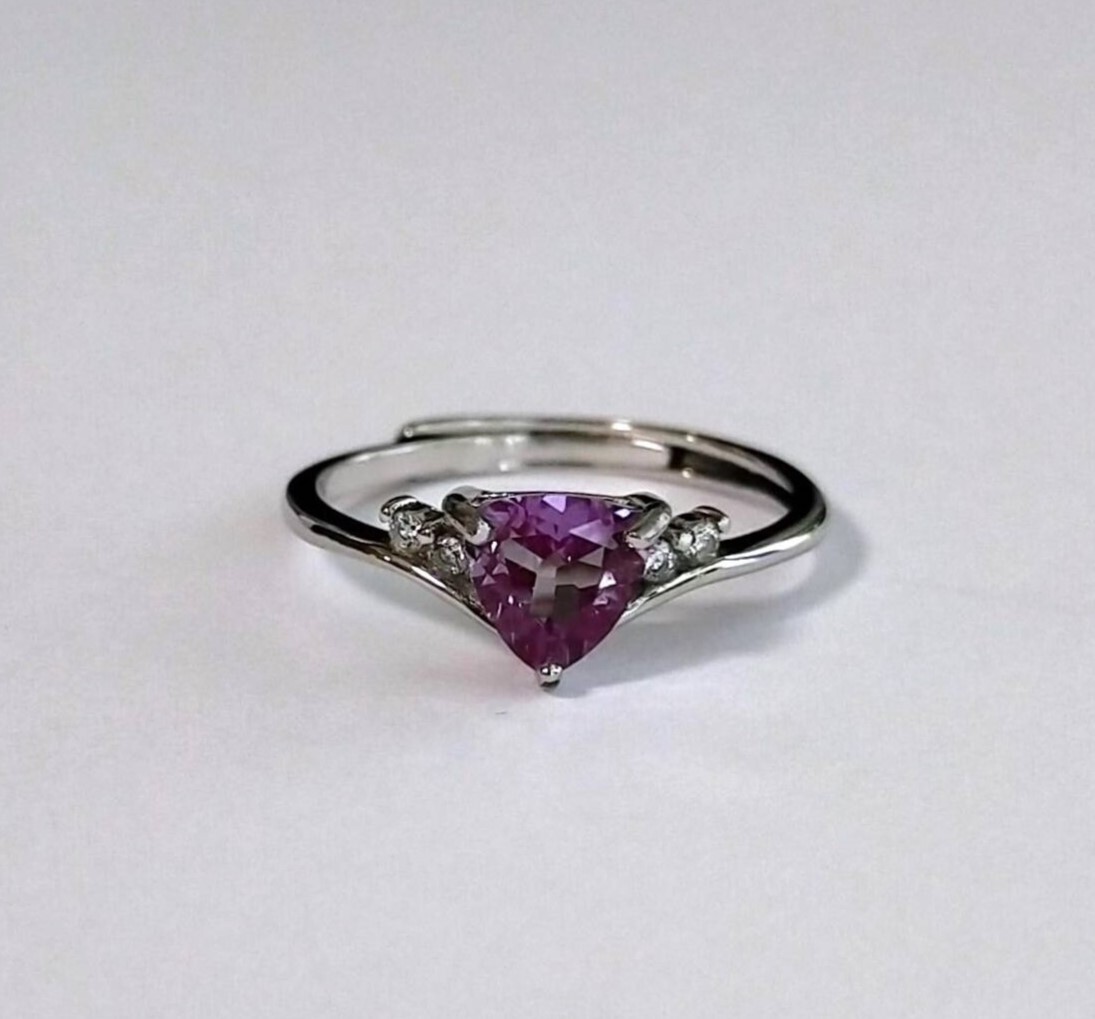 アレキサンドライト リング 指輪 シルバー 925 パワーストーン 天然 6月 誕生石 シルバーリング拍卖