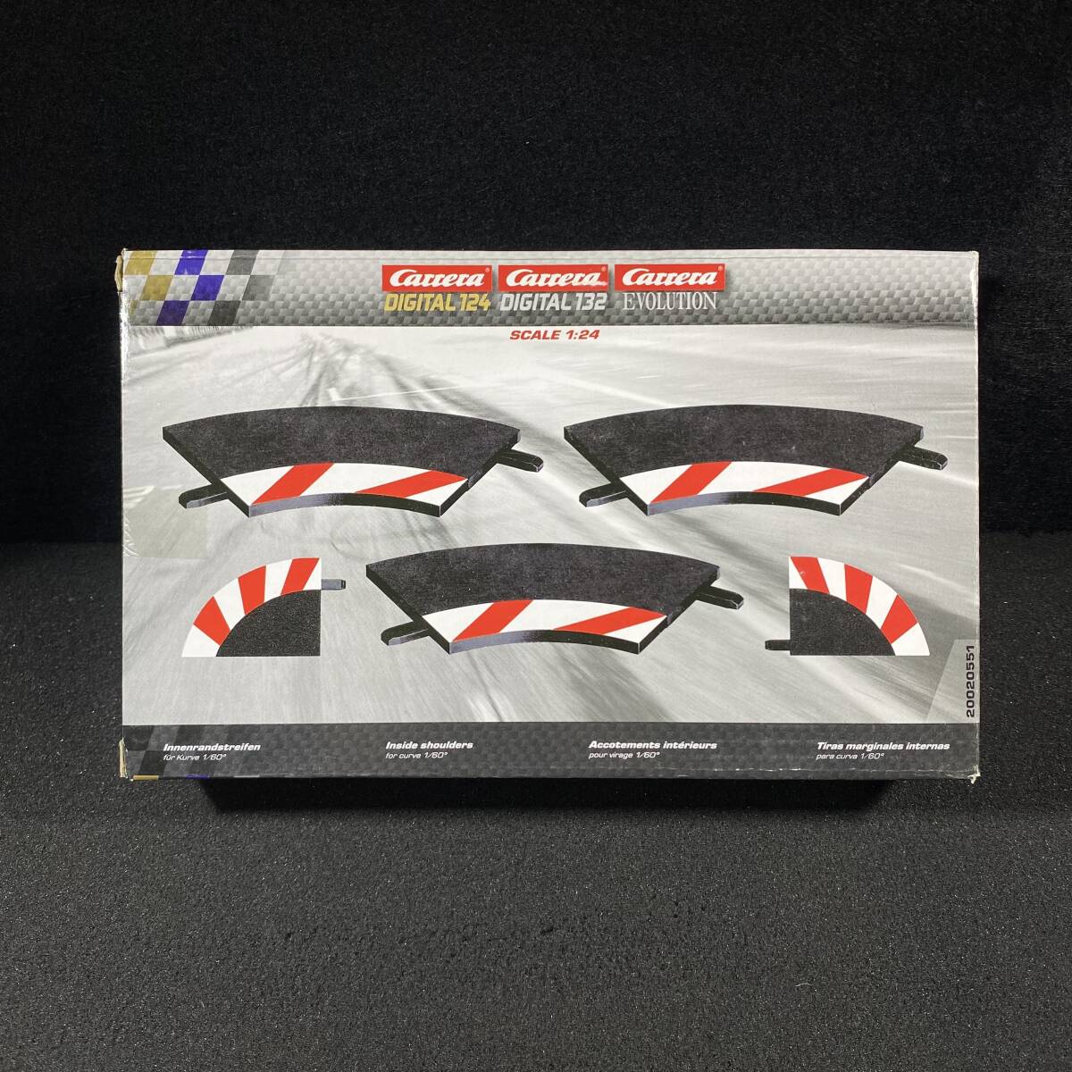 Carrera 20020551 1/60カーブ用インサイドショルダー3枚入り拍卖