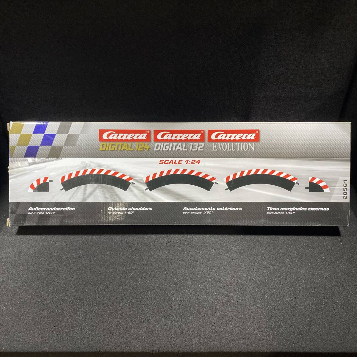 Carrera 20020561 1/60カーブ用アウターショルダー3枚入り拍卖