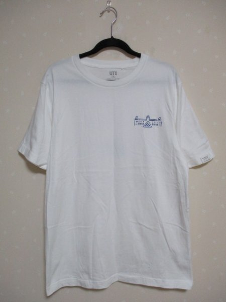 ● ユニクロ ルーブル美術館 ●  半袖Tシャツ ■ M 白(50915)拍卖