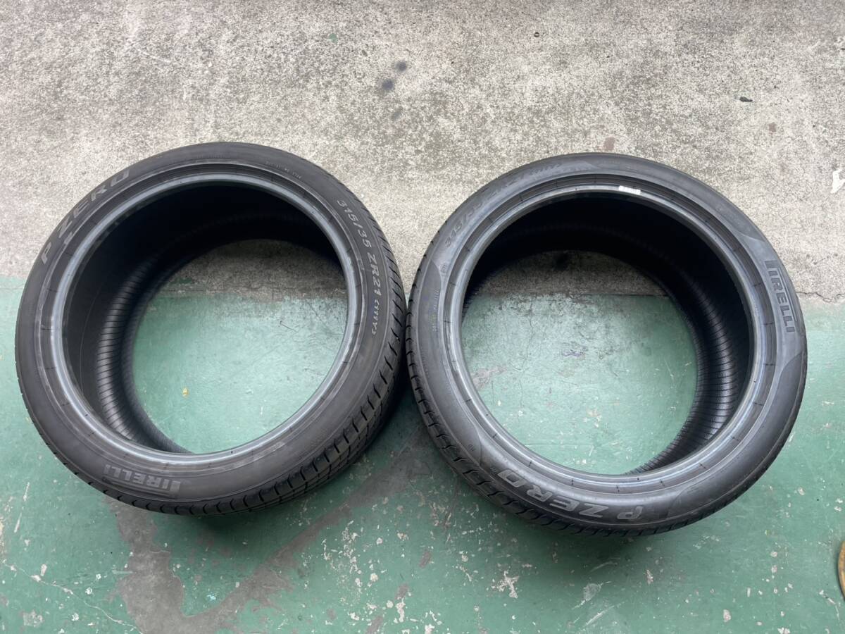 希少サイズ☆バリ山!PIRELLI P-ZERO TM ピレリ ピーゼロ 315/35ZR21 111Y 22年製 2本セット拍卖