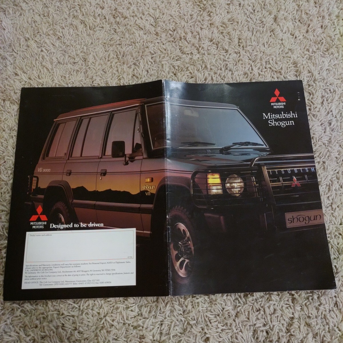 三菱 初代 パジェロ カタログ イギリス版拍卖