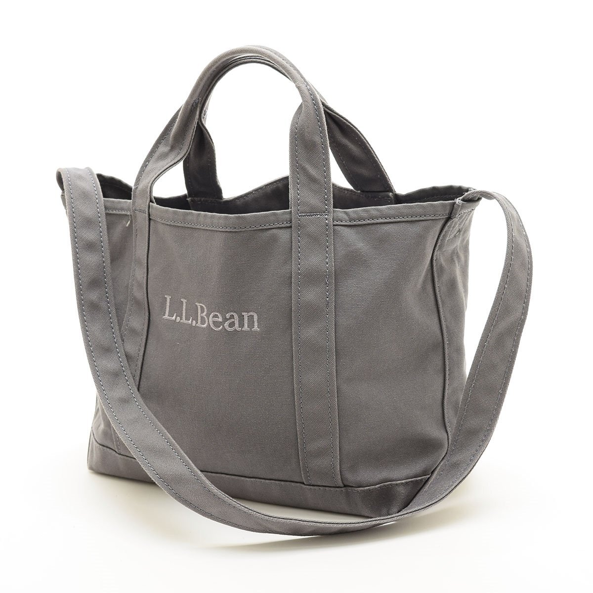◇563301 L.L.Bean エルエルビーン 2WAYトートバッグ ショルダーバッグ 521807 キャンバス レディース グレー拍卖