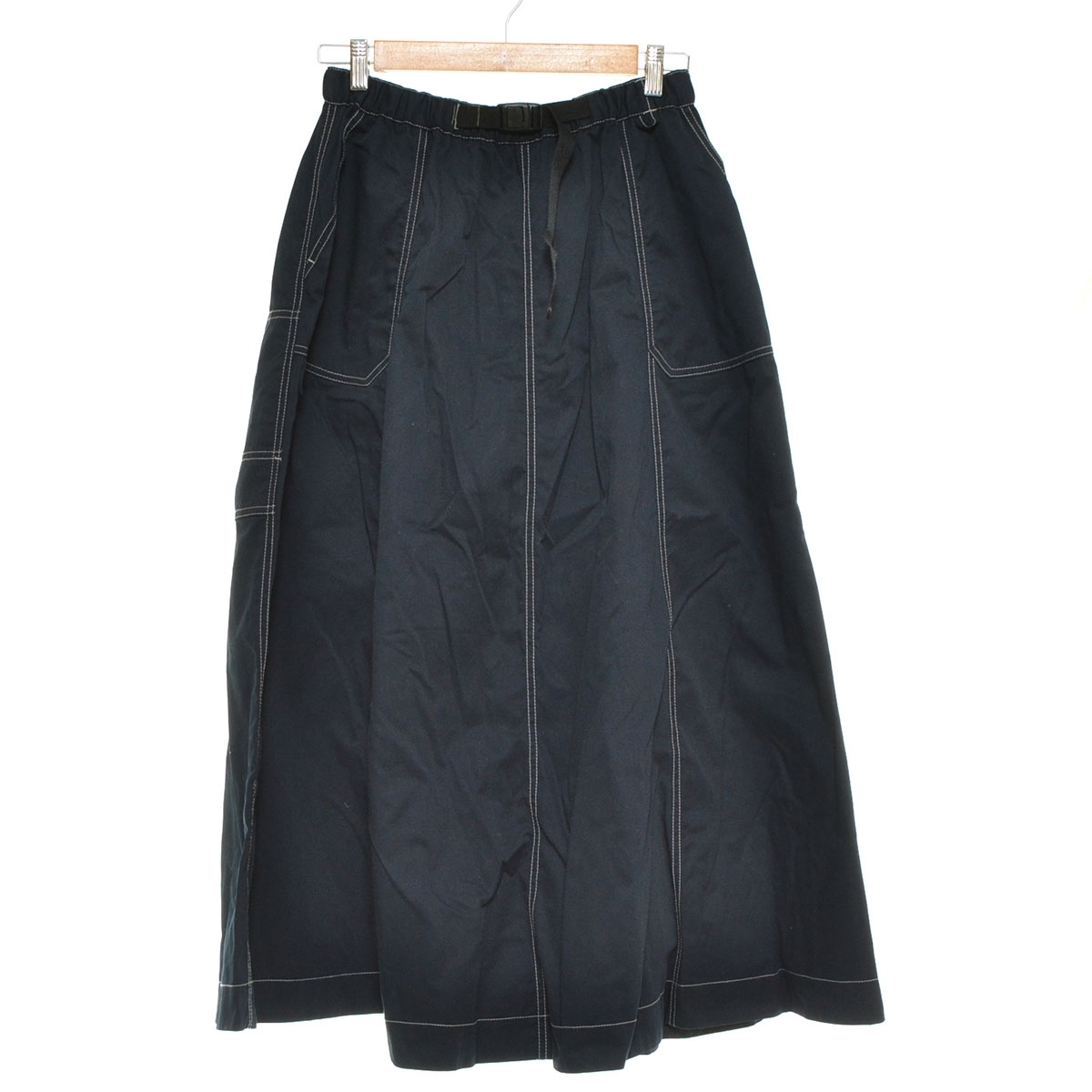 ■553052 niko and... ●ロングスカート ボーイズクラフトチノスカート サイズL 25ss ふんわりと広がるAラインシルエット レディース拍卖