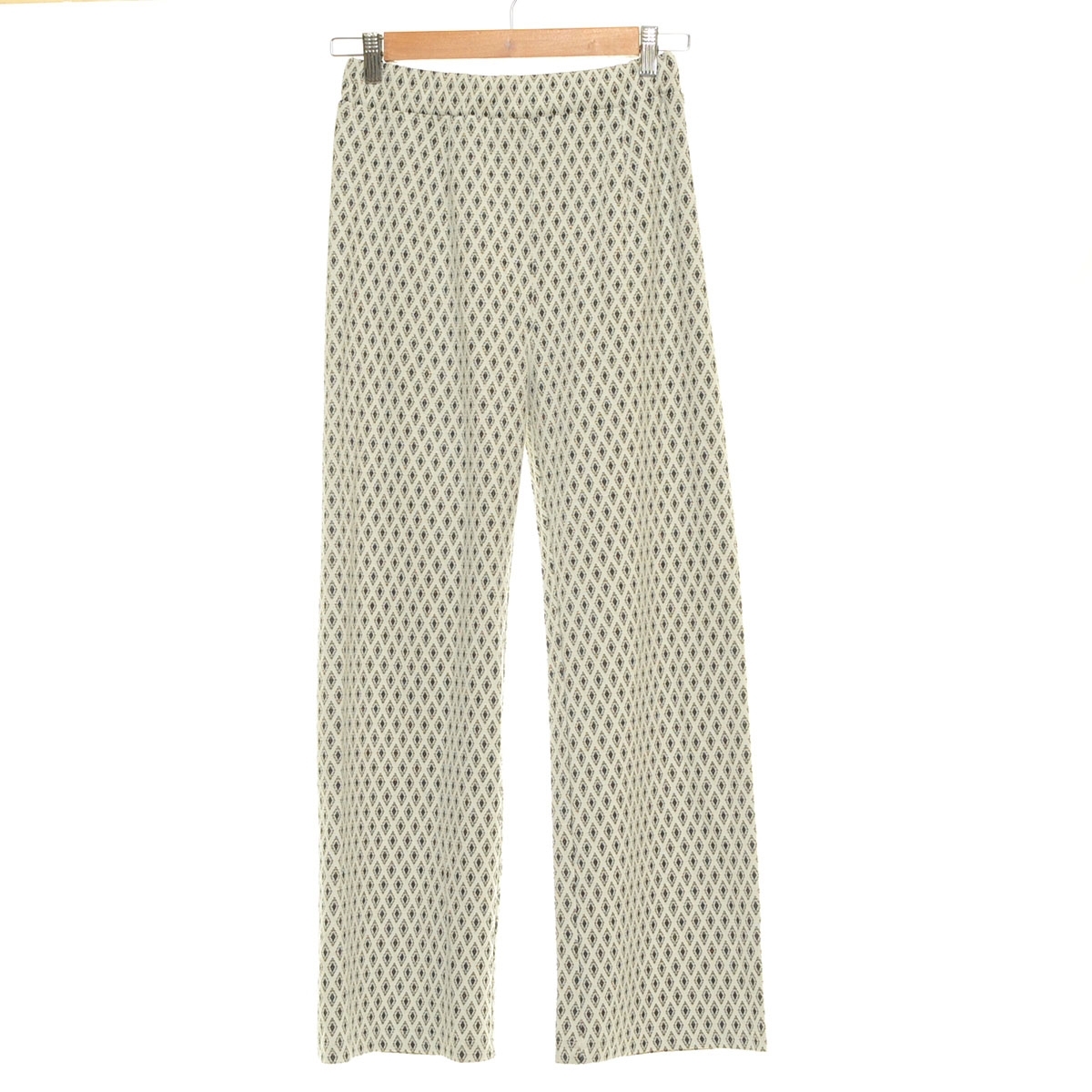 ■559421 JEANASiS ジーナシス アダストリア ●ラメジャガードカットパンツ JS050512UG サイズF 21aw レディース オフホワイト拍卖