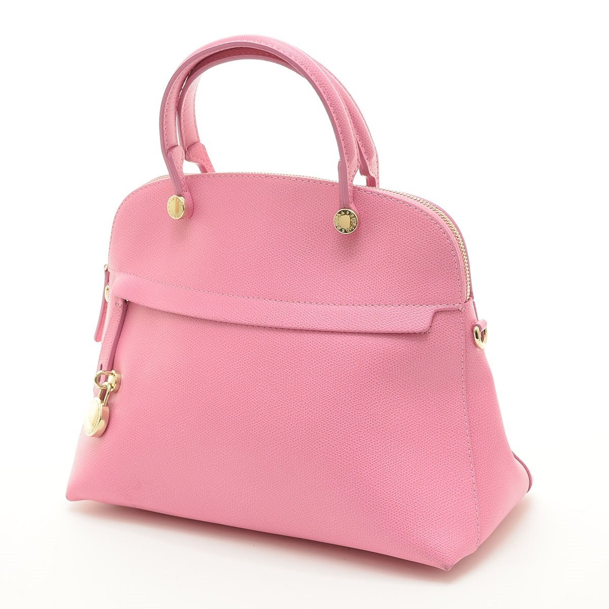 □563802 FURLA フルラ ハンドバッグ パイパー レザー レディース ピンク拍卖