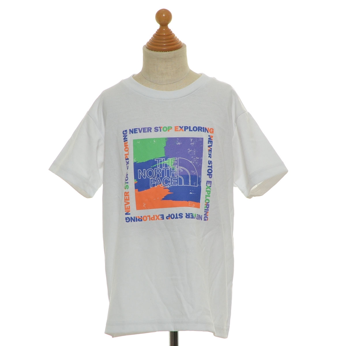 ●553671 未使用品 THE NORTH FACE●Tシャツ ショートスリーブゲットモテッドグラフィックティー NTJ32473 サイズ120 24ss キッズ 男の子拍卖