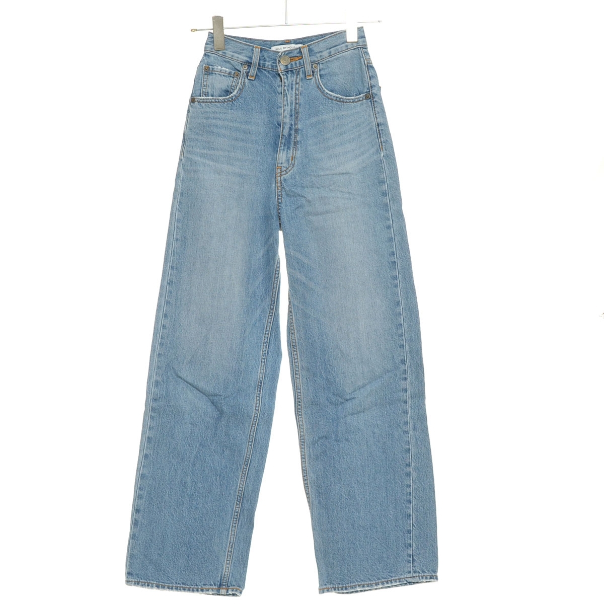 □549669 AZUL by moussy アズール マウジー ○デニムパンツ ハイウエストストレートジーンズ サイズ24 レディース インディゴブルー拍卖