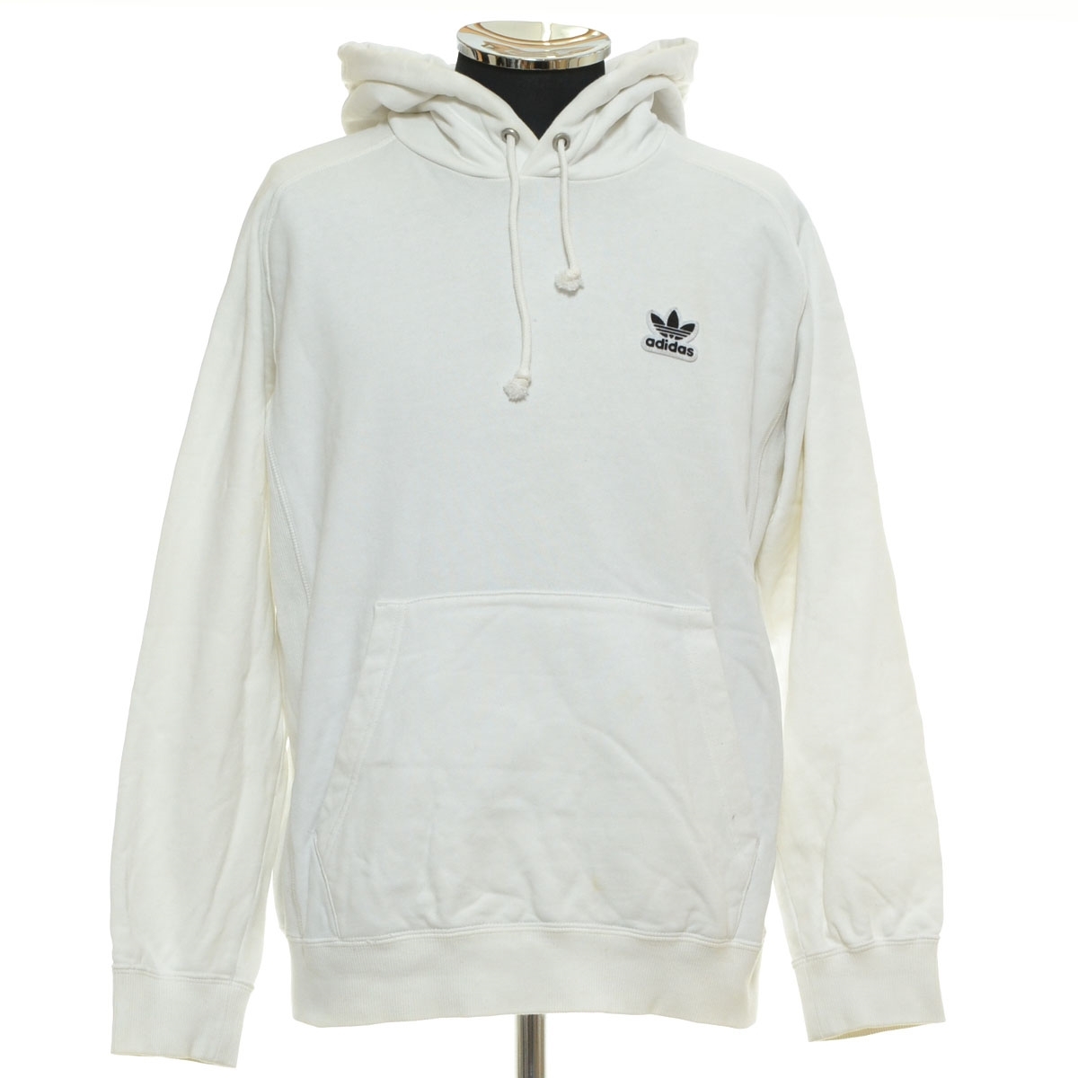 〇555369 adidas アディダス ○スウェットパーカー AC ワッペン フーディ DX4213 サイズM メンズ ホワイト拍卖