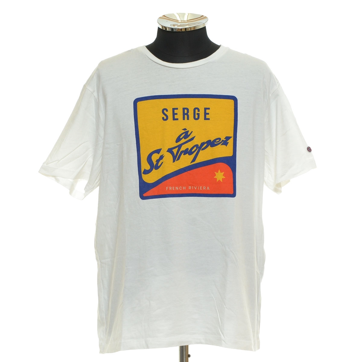 ●558245 SERGE BLANCO セルジュ ブランコ ●Tシャツ 半袖 サイズL メンズ ホワイト拍卖
