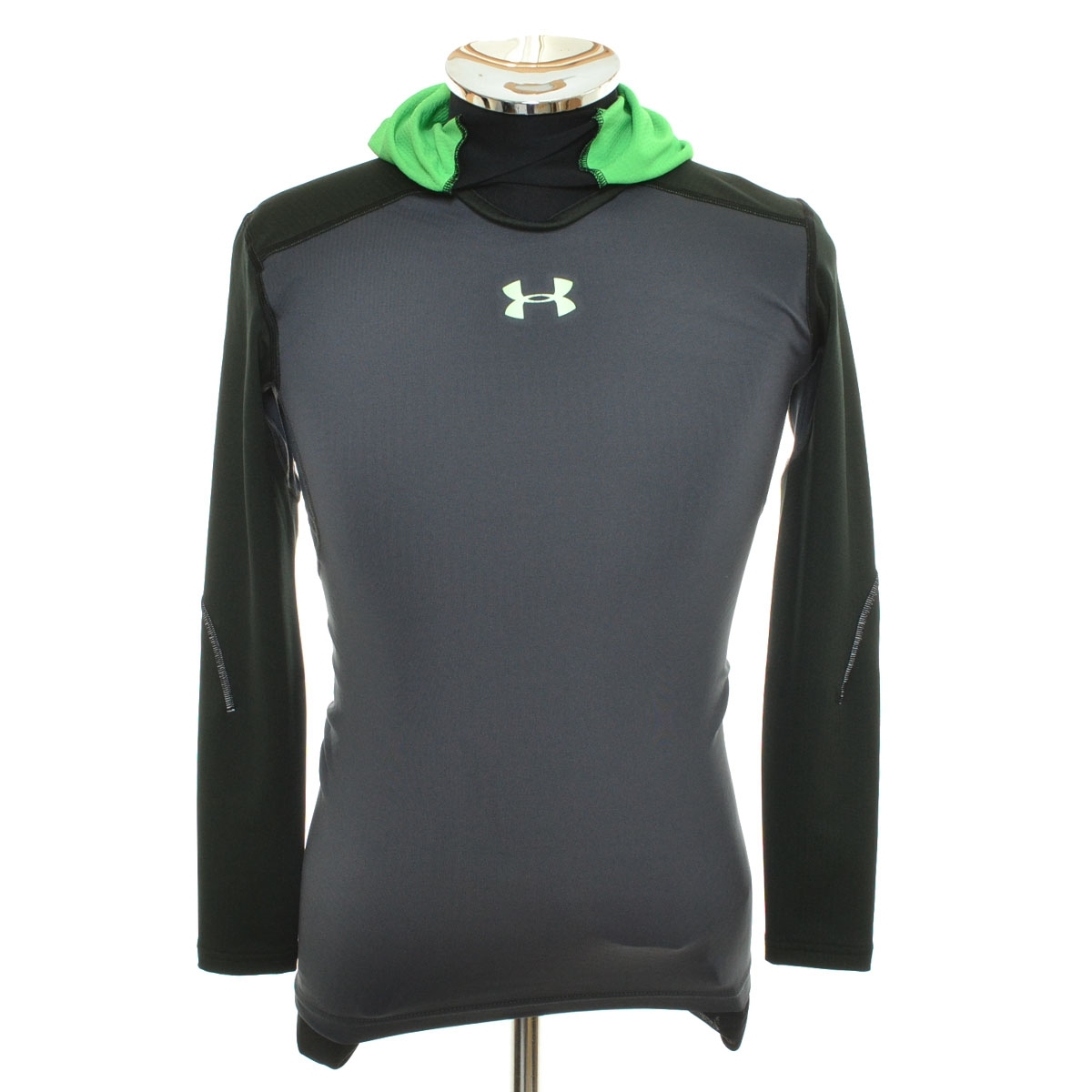 〇560558 UNDER ARMOUR アンダーアーマー ○パーカー COLDGEAR INFRARED ARMOUR ELEMENTS LS フーディー MCM3350 サイズSM メンズ グレー拍卖