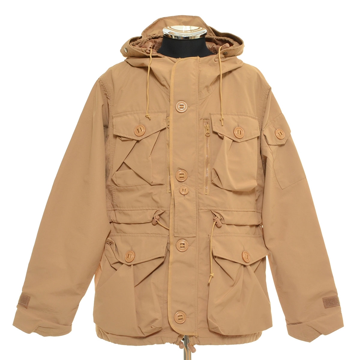 ●556559 HOUSTON ヒューストン ●ユーティリティジャケット ミリタリー ユーロ ジャケット 5231-001 サイズL-REG メンズ ベージュ拍卖