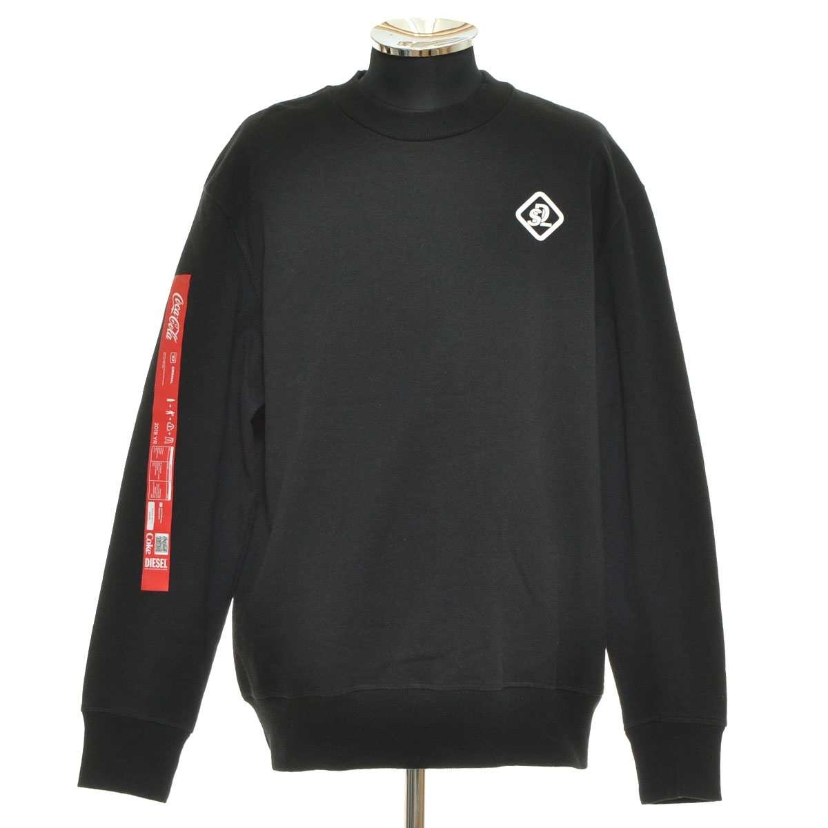 ●558410 DIESEL ディーゼル ●スウェットシャツ トレーナー コカコーラ サイズM メンズ ブラック拍卖