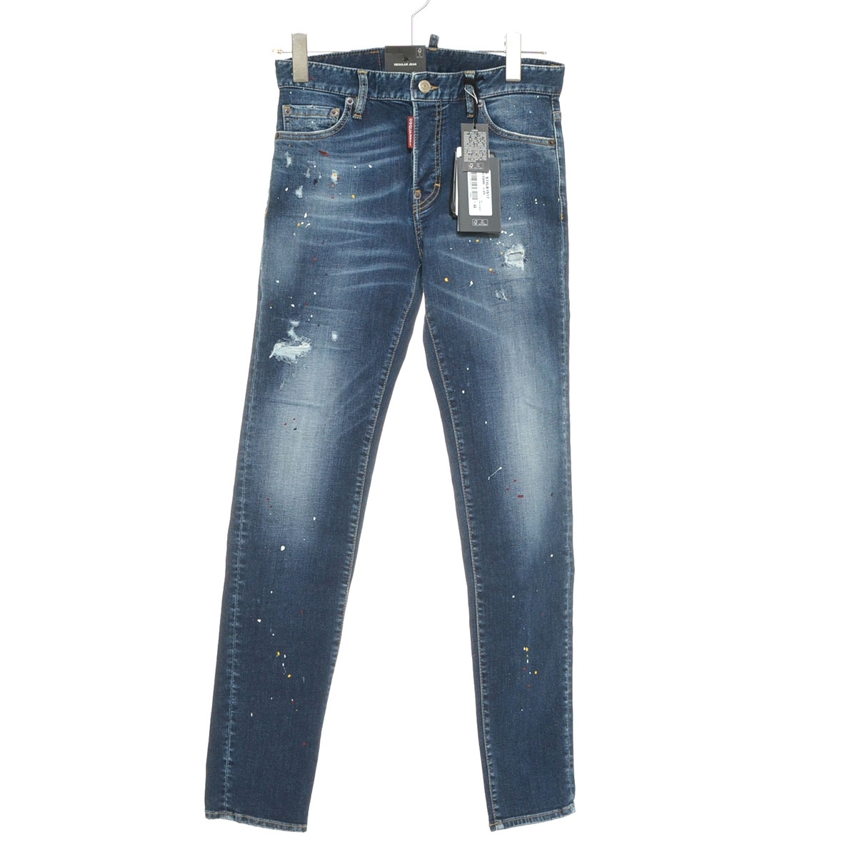 ●563266 未使用品 DSQUARED2 ディースクエアード ●デニムパンツ REGULAR JEAN S74LB1517 D30005 サイズ44 メンズ インディゴ拍卖