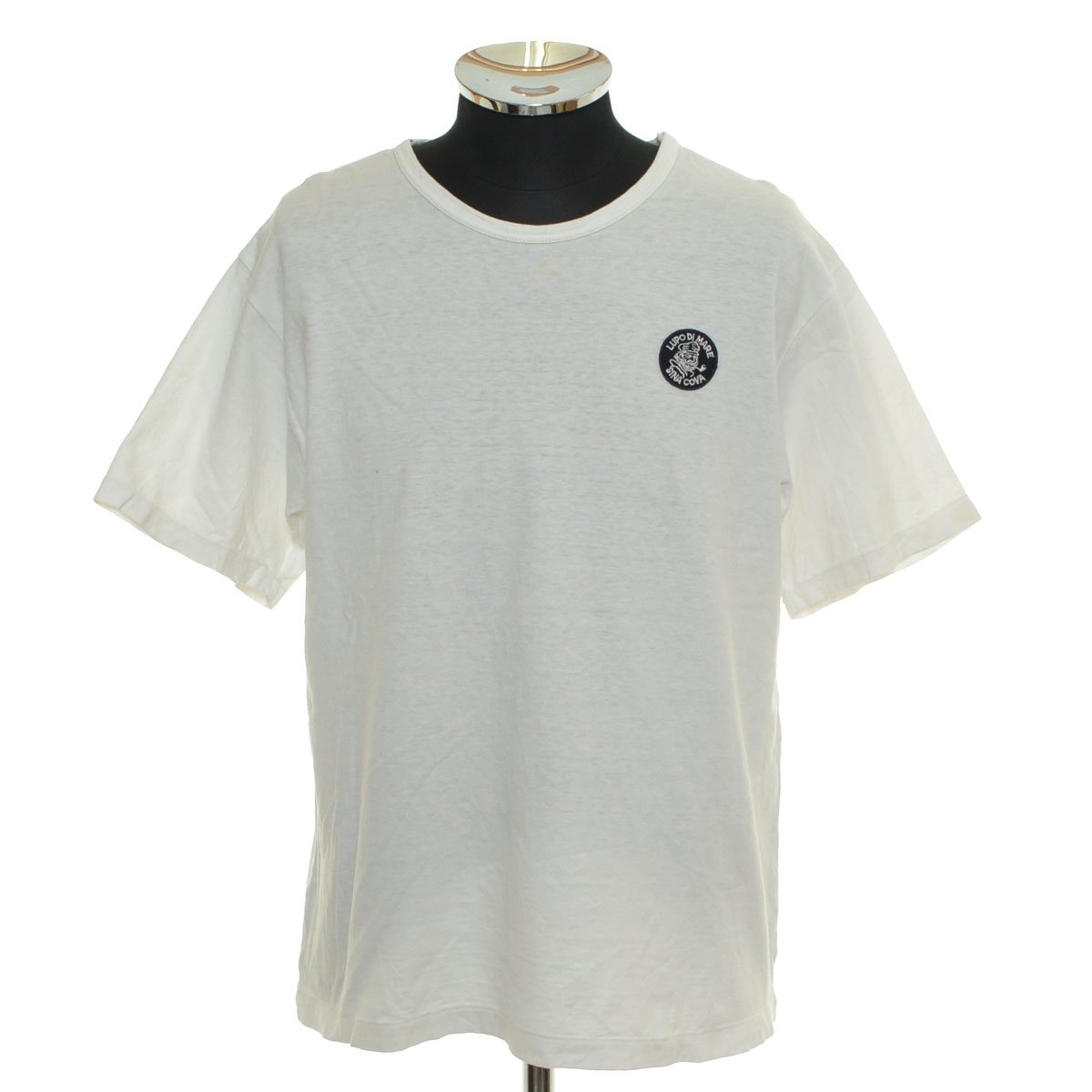 ●562962 SINA COVA シナコバ ●Tシャツ 半袖 ロゴパッチ サイズM メンズ 日本製 ホワイト拍卖