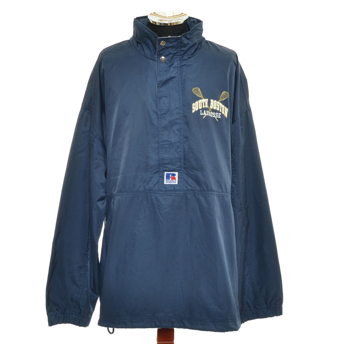 ●564361 RUSSELL ATHLETIC ラッセルアスレチック ●アノラックジャケット ブルゾン サイズXL メンズ ネイビー拍卖