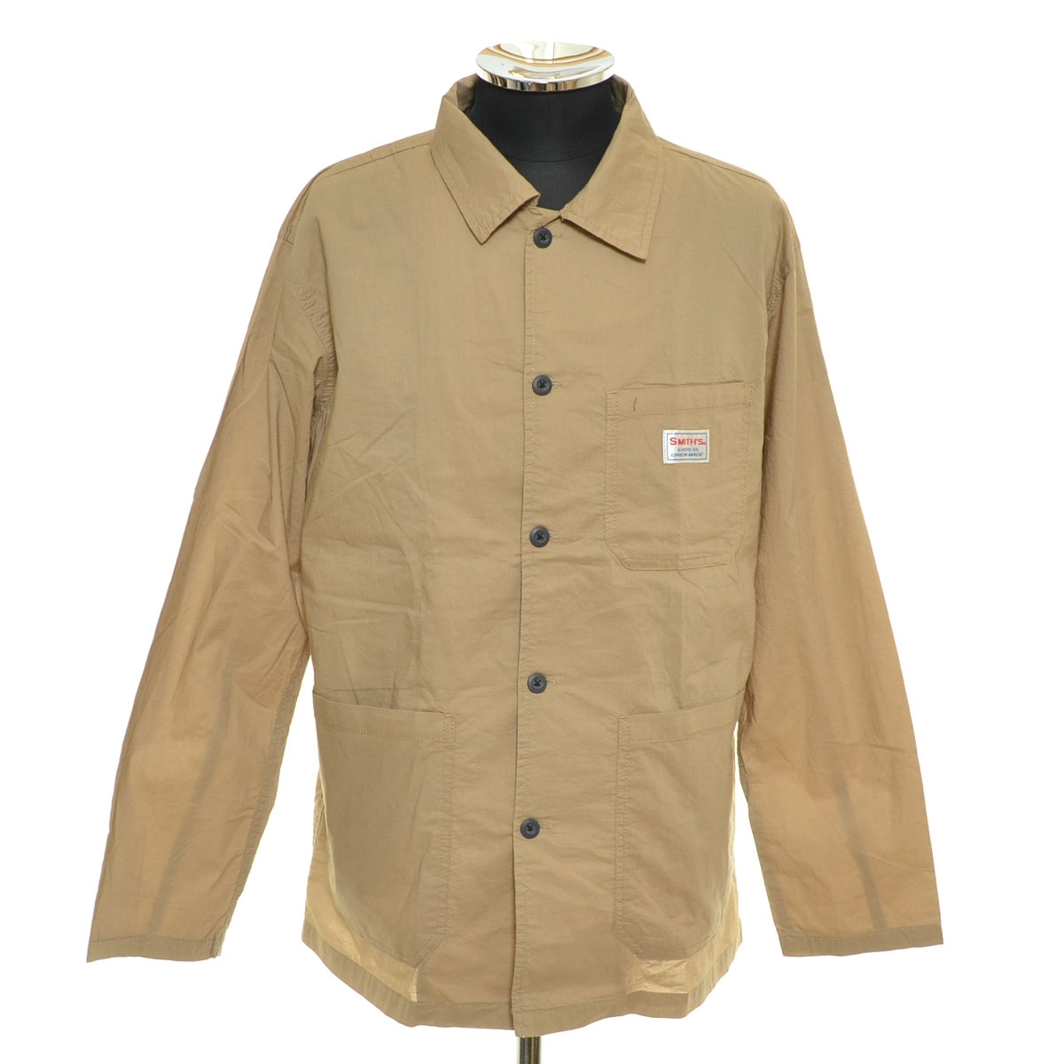 ●562615 SMITH'S AMERICAN スミス アメリカン ●カバーオール ワークジャケット コート 9140-4300 サイズM メンズ ベージュ系拍卖